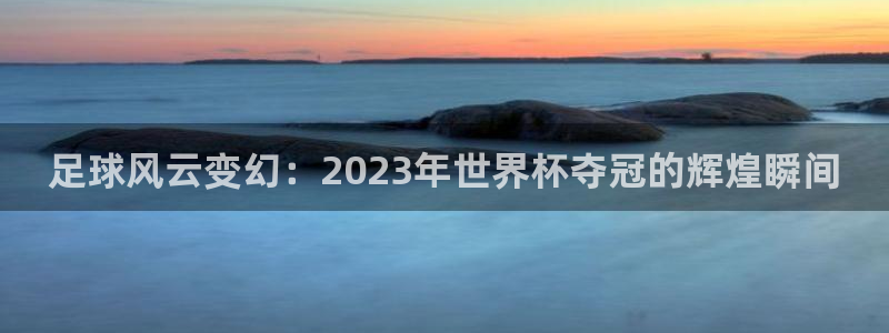 世界杯系列赛：足球风云变幻：2023年世界杯夺冠的辉煌瞬间